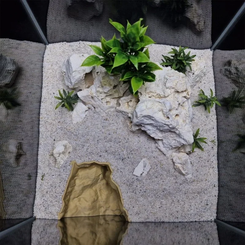 Фото 3D-печать High Sim Natural Rock Pet Hide — безопасное нетоксичное укрытие для геккона/рыбы/креветок |   Аквариум Террариум Декор №4