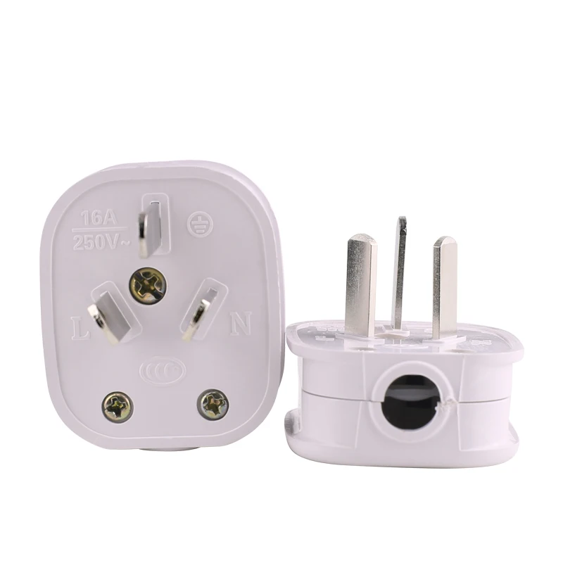 

AU CN Power Plug 10A 16A 250V AC Electrical Power Rewireable Plug Male Adaptor Extension Cord Cable Detachable