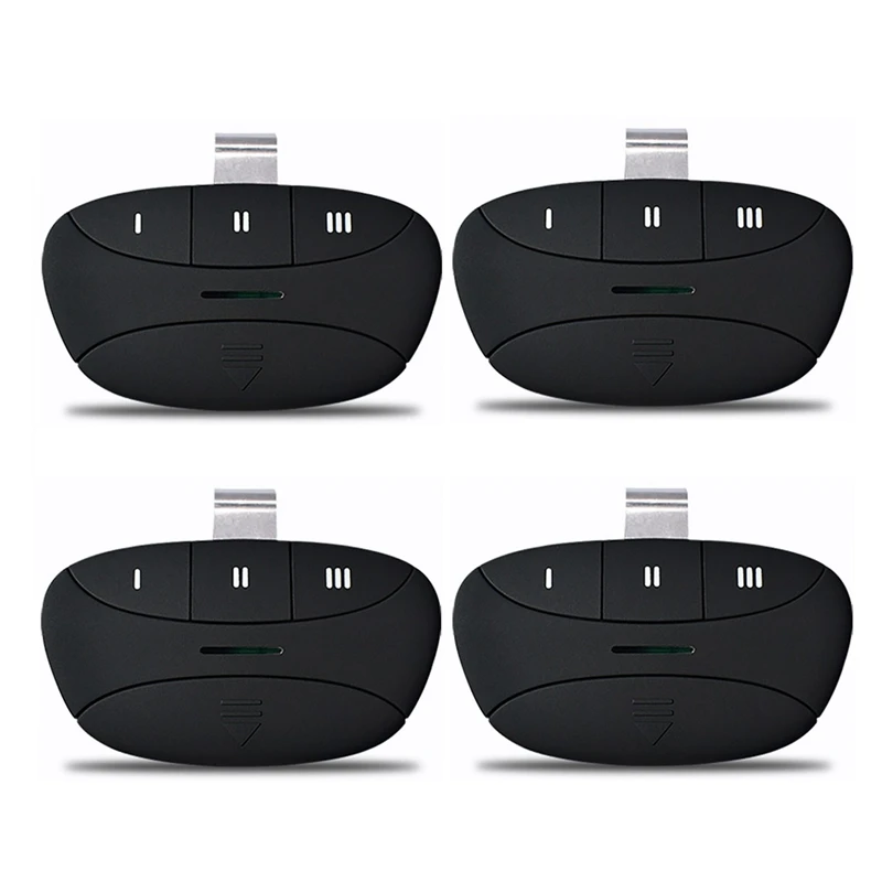 

4Pcs Black 310/315/390Mhz Garage Door Opener Universal Garage Door Remote For Liftmaster 893MAX Remote Control