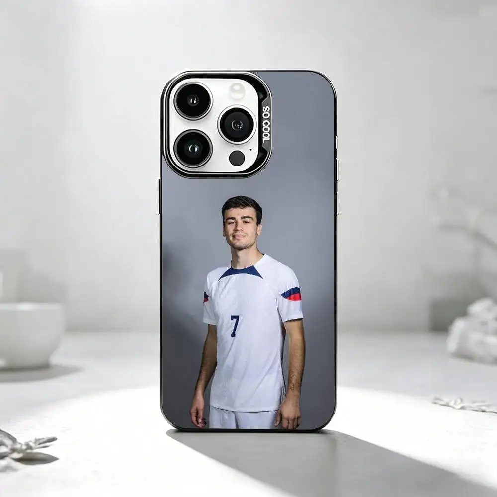 Фото Чехол для телефона с изображением футболиста Джованни Р-Рейны для iPhone 17, 16, 15, 14, 13, 12, 11 Plus, Pro Max, XS, цветной серебристый чехол-накладка №2