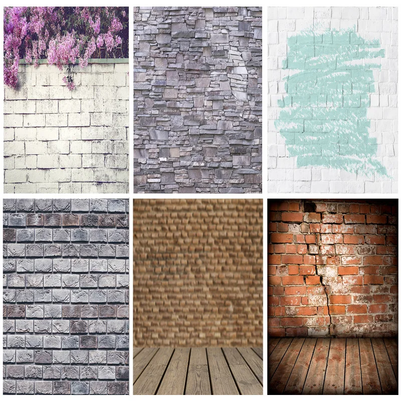 

Vinyl Custom Portrait Cloth Photography Backdrops Vintage Brick Wall Theme Photo Background Studio Props 201225RY-05