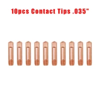 10pcs mig welding diffuser nozzle contact tips connector for century fc 90 flux cored wire feed welder k3493 1 023 030 035