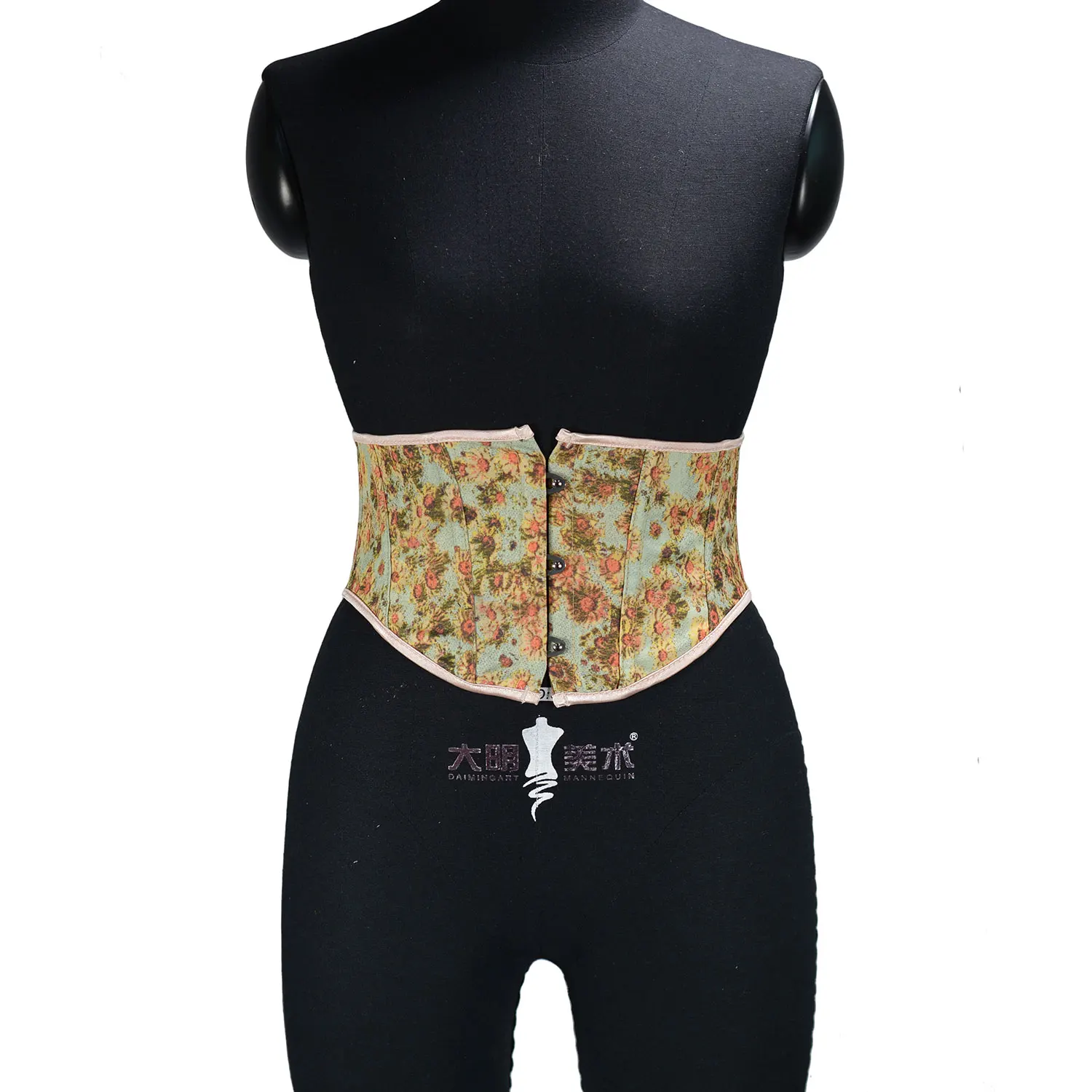 Женский корсет под грудь с цветочным принтом