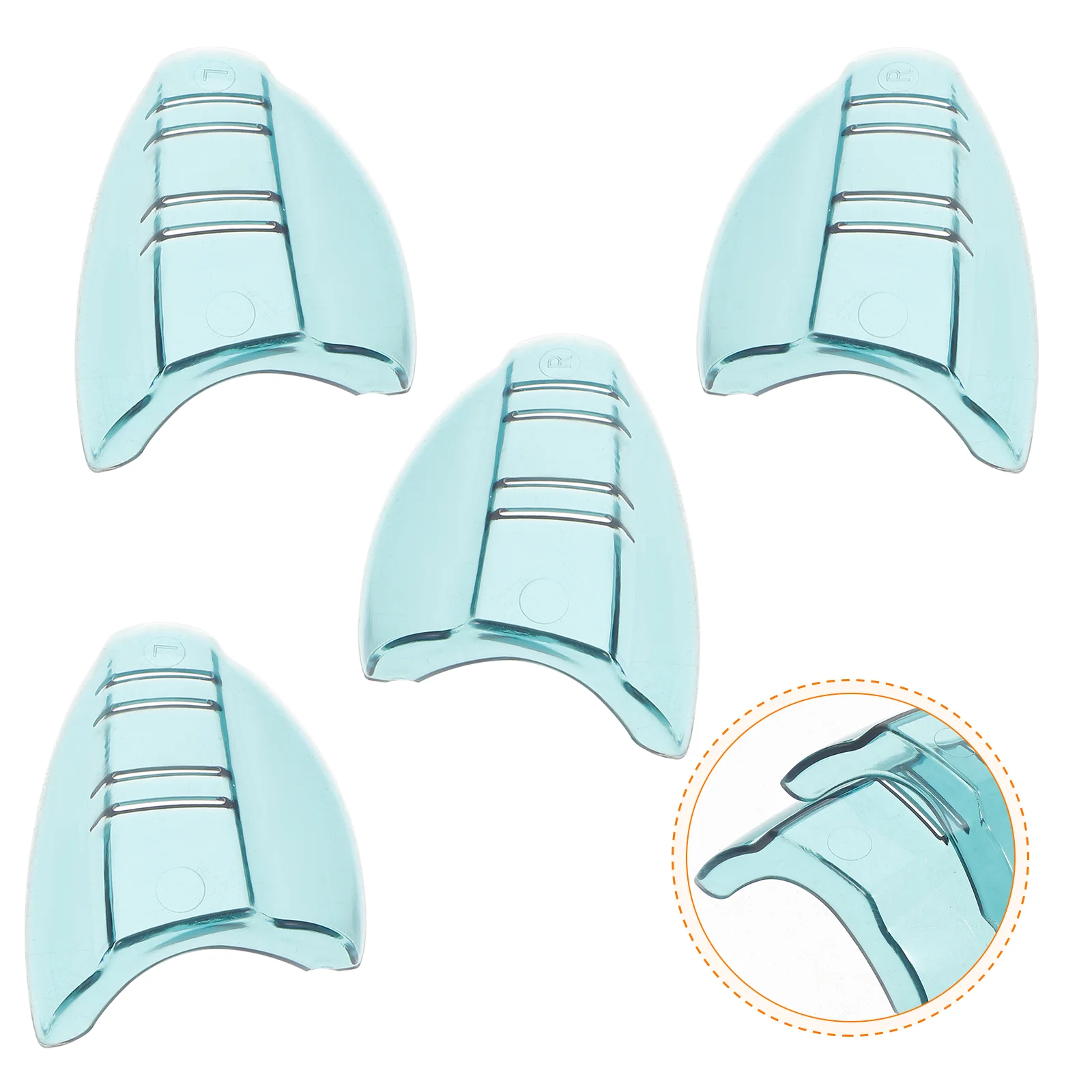 2 пары очков с защитными крыльями гибкие боковые щитки для защиты прозрачные