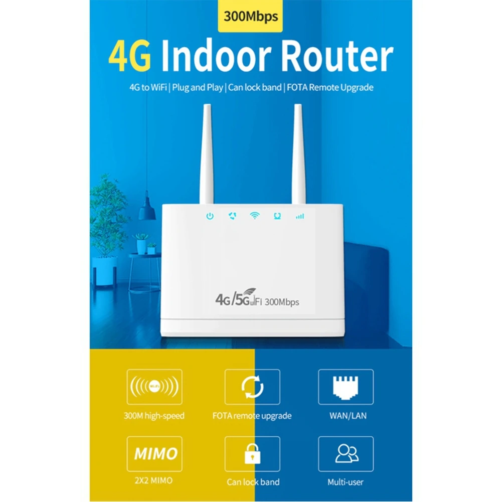 R311 PRO Wireless Router 4G/5G Wifi 300Mbps Wireless Router with Sim Card Slot EU Plug images - 6