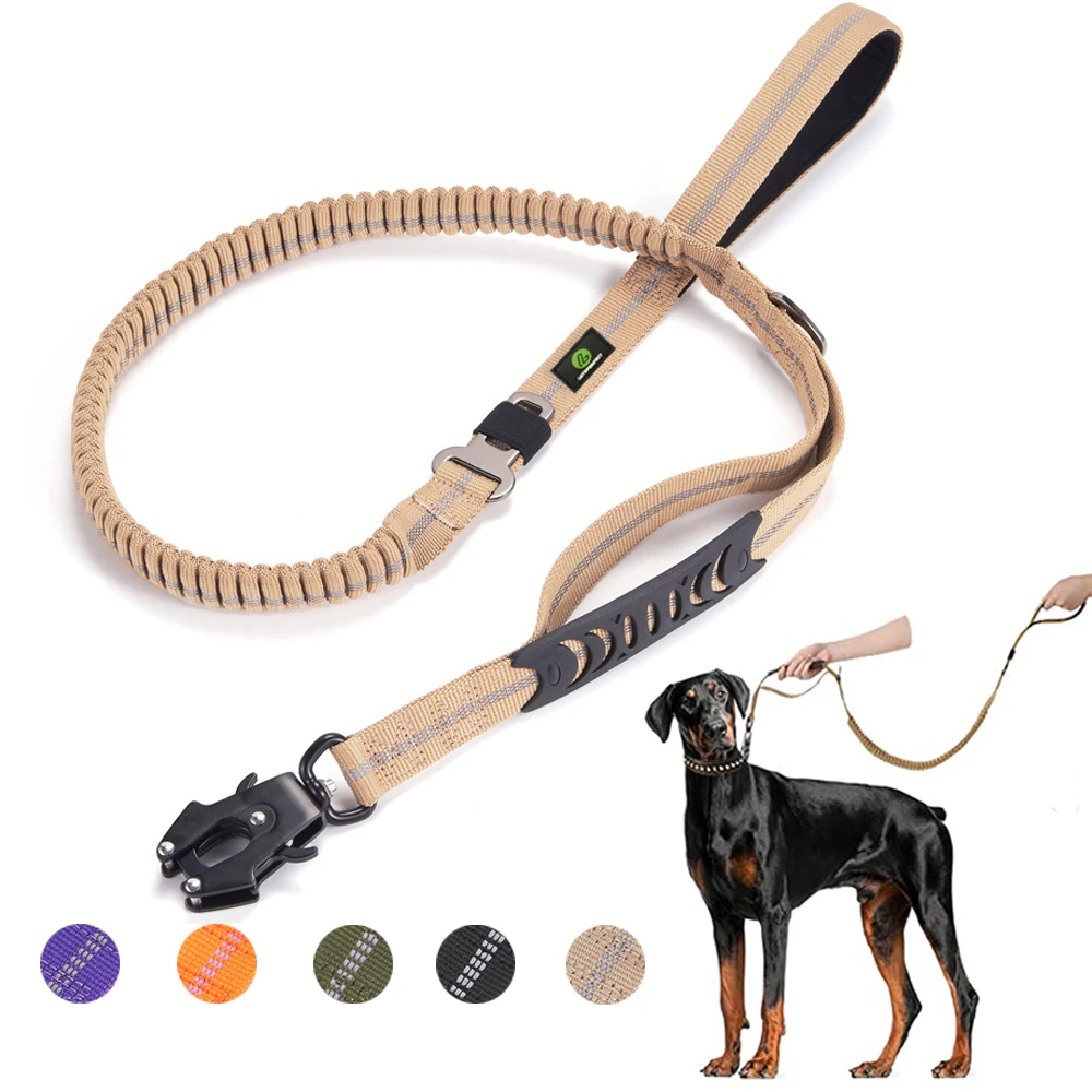 

Seatbelt For Leash Car Tactical Carabiner Bungee Shock Heavy Reflective Dog Absorbing Dogs Large Duty Leashes Quick Release