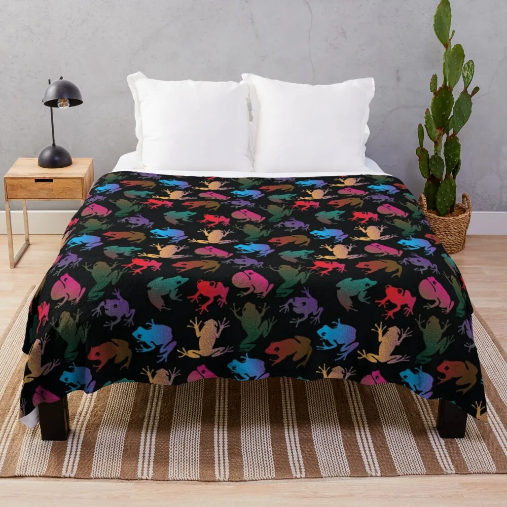 frogs Throw Blanket Body Pillow Womens Blanket