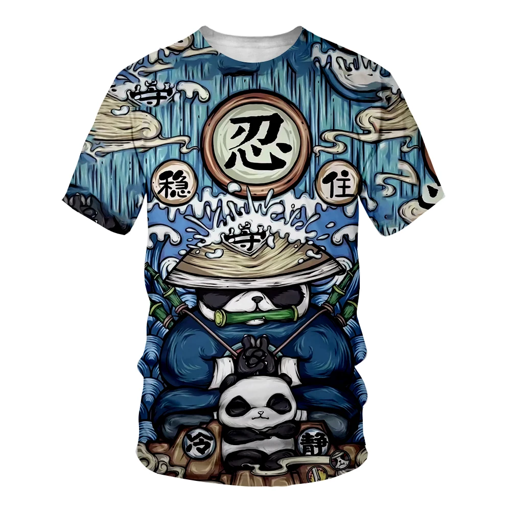 

Panda 3D Printing T Shirt Ladies Men Boys Girls Short Sleeve Harajuku T Shirt Graphic T Shirt Kawaii Clothes