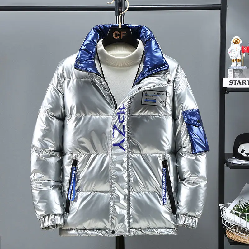 Men's Cold Jacket Coats for Men Winter Parkas for Men Parka Loose New Padded Jacket Hooded Thick Padded Coat Men's Coat