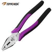 topforza steel wire cutter 8 inch cr v combination plier electrician pliers cable cut nipper multifunctional electrician tool