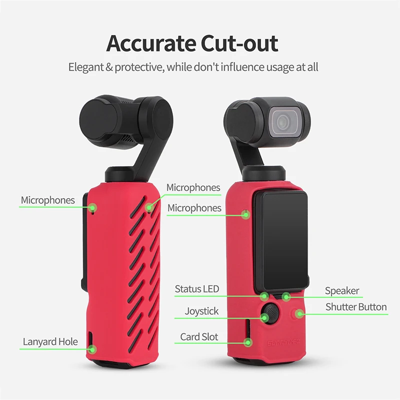 Мягкий силиконовый чехол для DJI Pocket 3 защитный мягкий карманные аксессуары камеры