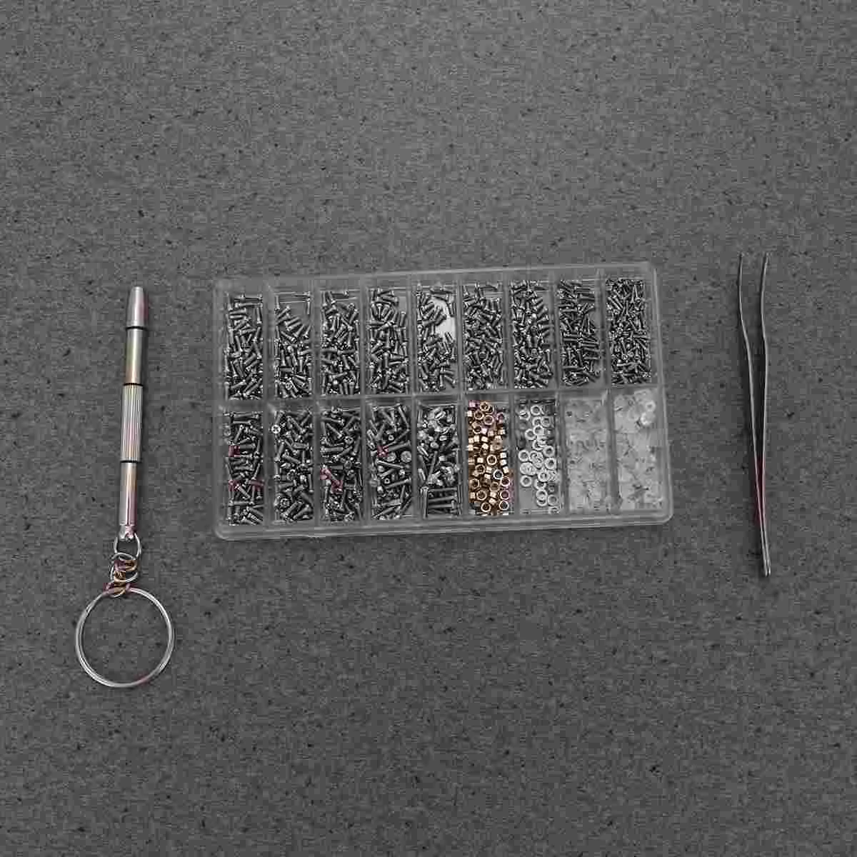 

Screw Kit Glasses Screws Screwdriver Sunglass Repair Eyeglassminiature Mini Replacementfor Steelprecision Setwatch Eyewear