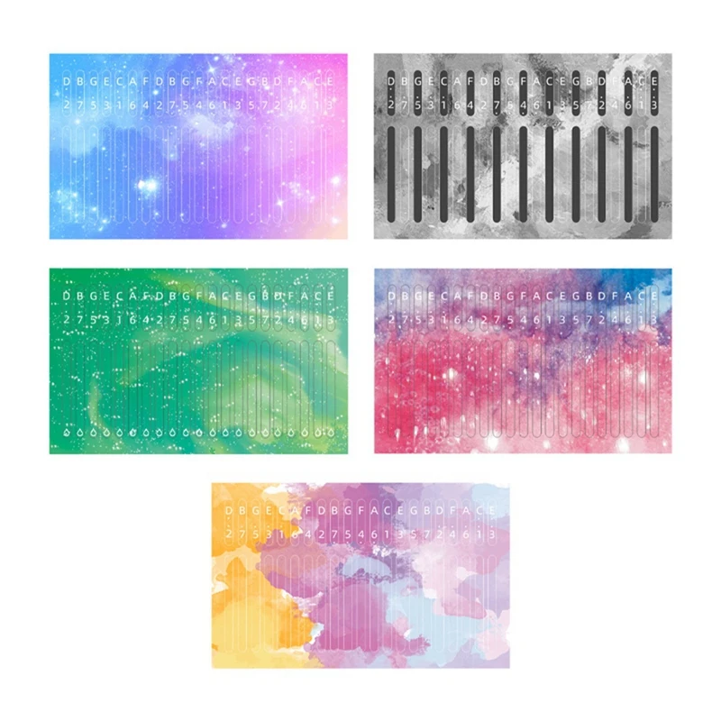

5Pcs Kalimba 21 Keys Sticker Thumb Piano Decals Keyboard Instruments Spare Parts Parts For Beginner Learner