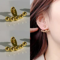 new fashion 2022 gold color earrings for women elegant girl pearl earring stylish jewelry wedding personality gift