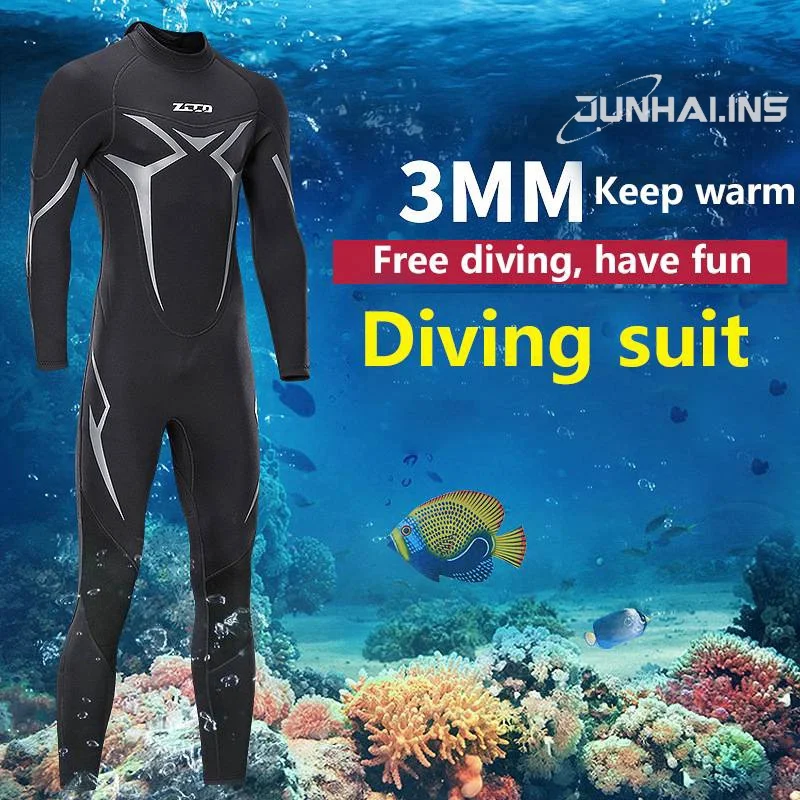 COD1.5mm/3mm Neoprene Wetsuit thickened warm diving suit for men Perfect For Swimming/Scuba Diving/Snorkeling/Surfing