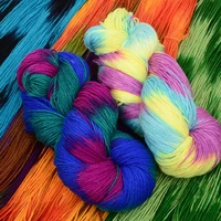 5pcs 42 48gball acrylic yarn dyed with thick hooks and slippers woven with thread for childrens hats and cushion knitting