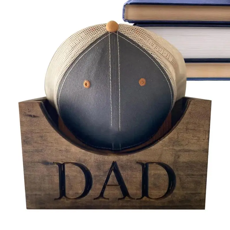 

Органайзер для хранения бейсбольной кепки, стильная деревянная витрина для шляпы, женский подарок на день отца, деревянное ремесло для гост...