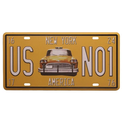 

Rusted Vintage US 66 Route Car Motor Tin Sign Metal Car Number Plate License Bar Cafe Garage Art Poster Wall Tin Plaques Decor