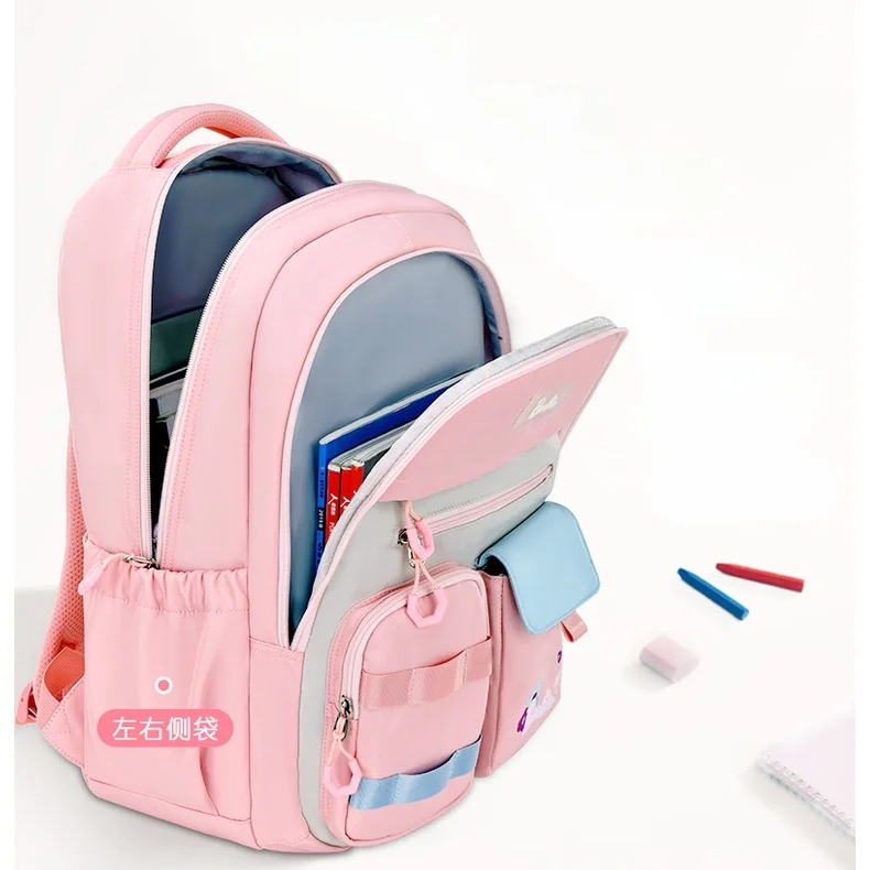 Barbi Cute Girl Simple Fashion Large Capacity Oxford Light Backpacks New Children Grade 4-6 Students Waterproof Schoolbags Hot