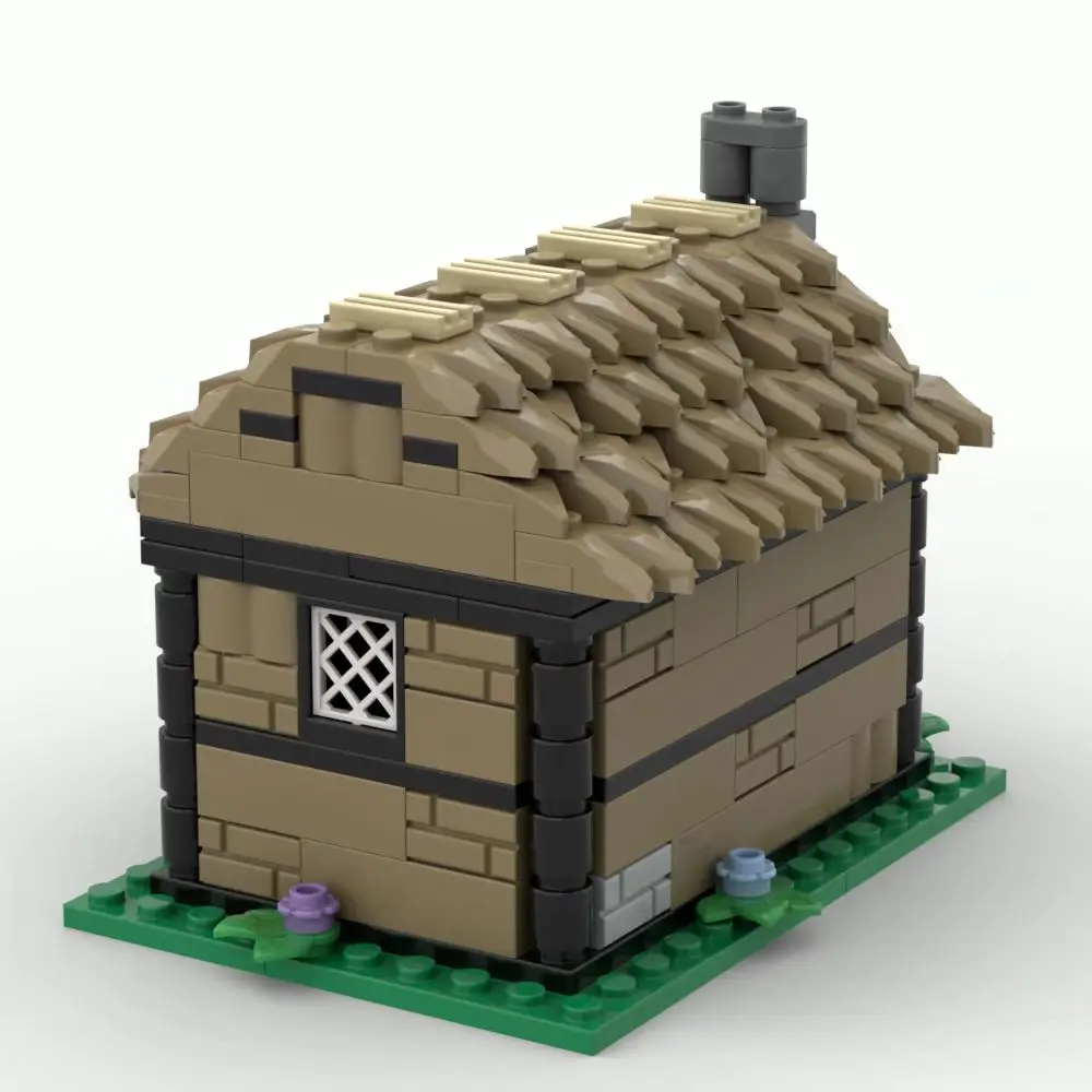 Новый кирпич удобный средневековый дом строительные блоки игрушка подарок на