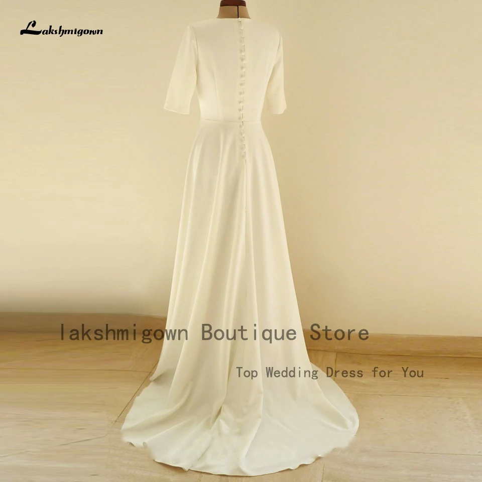 Lakshmigown простое свадебное платье с длинным рукавом для женщин 2023 Vestidos гражданские