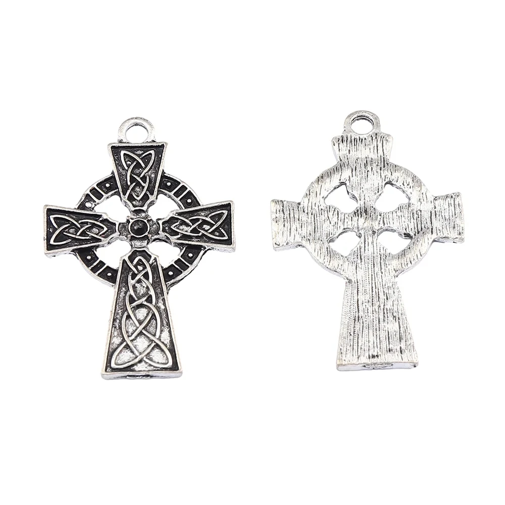 20 Серебряных больших готических узлов кельтский крест религиозные подвески