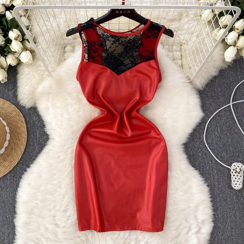 

Летнее сексуальное платье с открытой спиной и сетчатой кружевной юбкой с запахом