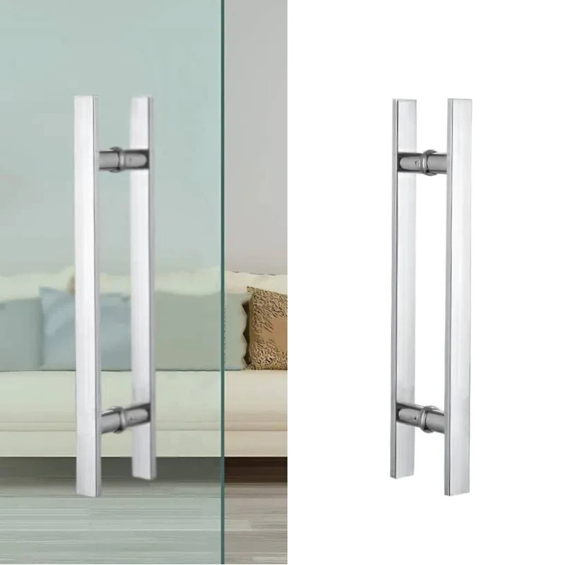 Kensharp Современные квадратные ручки H Тип Назад к задней ручке Основная дверная