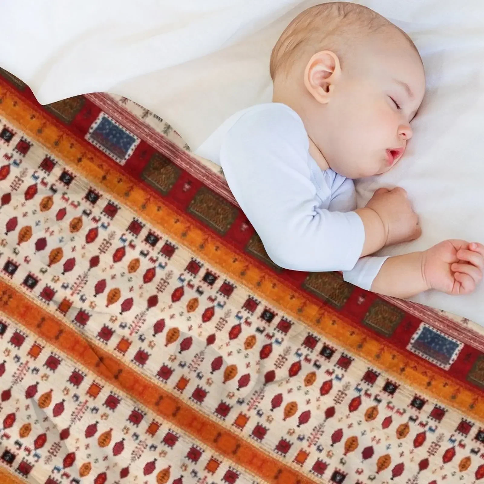 Традиционное богемное берберское винтажное осеннее сезонное одеяло в