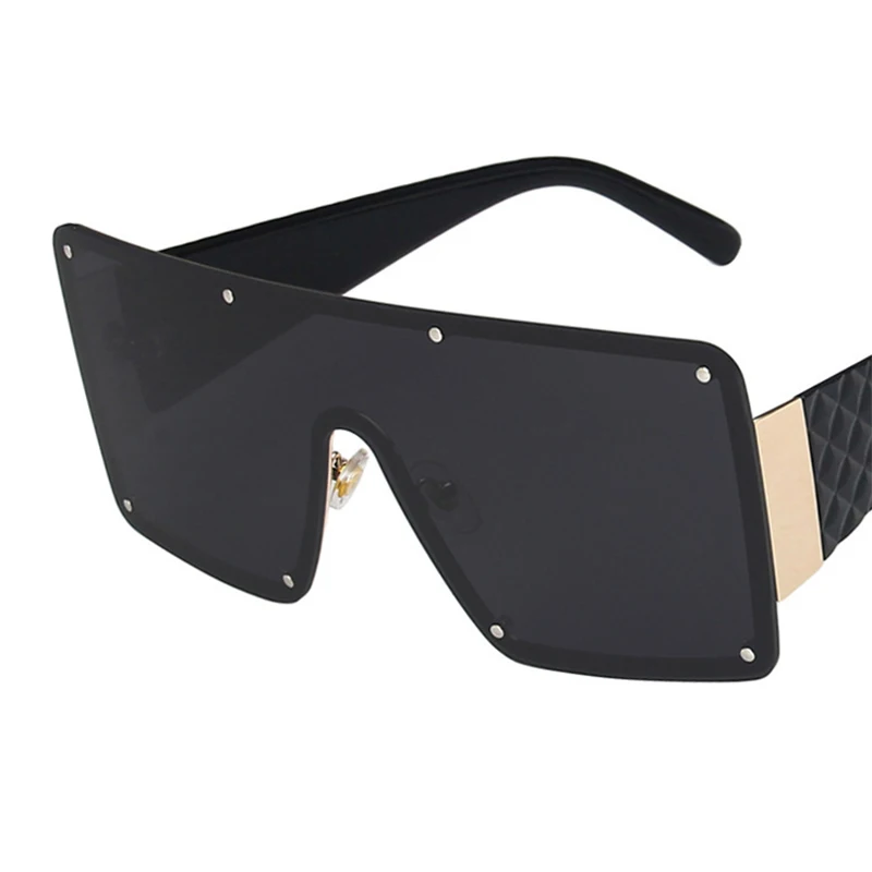 

Women's sunglasses, square frame, full, frameless, large