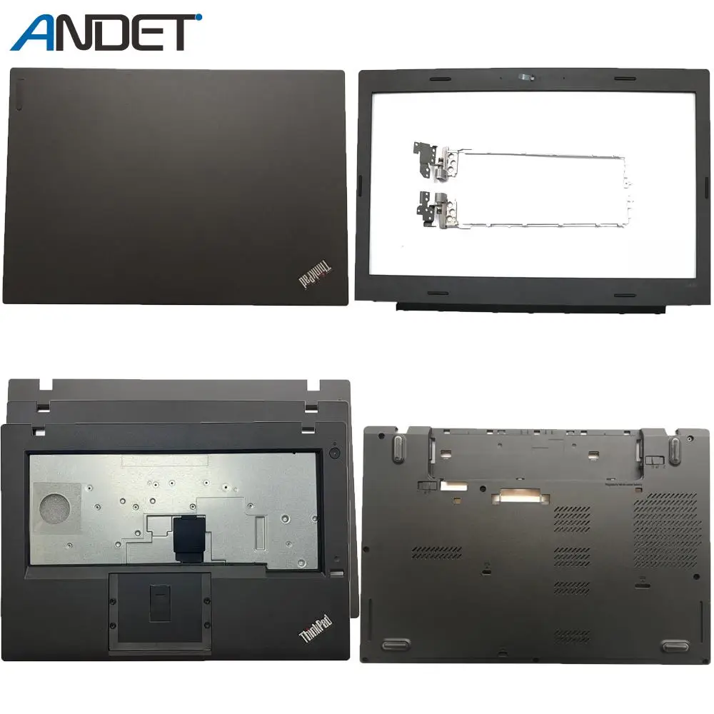 

New For Lenovo Thinkpad L450 L460 L470 LCD Back Case Front Bezel Frame Cover Palmrest Hinges Bottom Lid 01AV944 01HW863 Touchpad