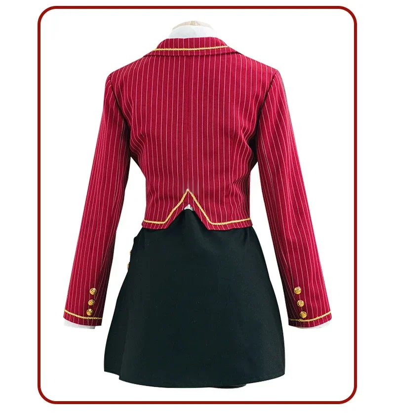 Костюм героини для косплея аниме Слезы Фемиды школьная красная форма девочек
