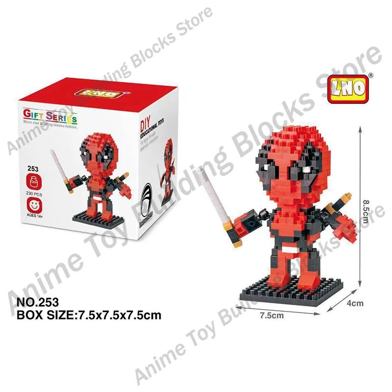 Конструктор из фильма Disney сборка кирпичей Человек-паук Тор Локи капитан аниме