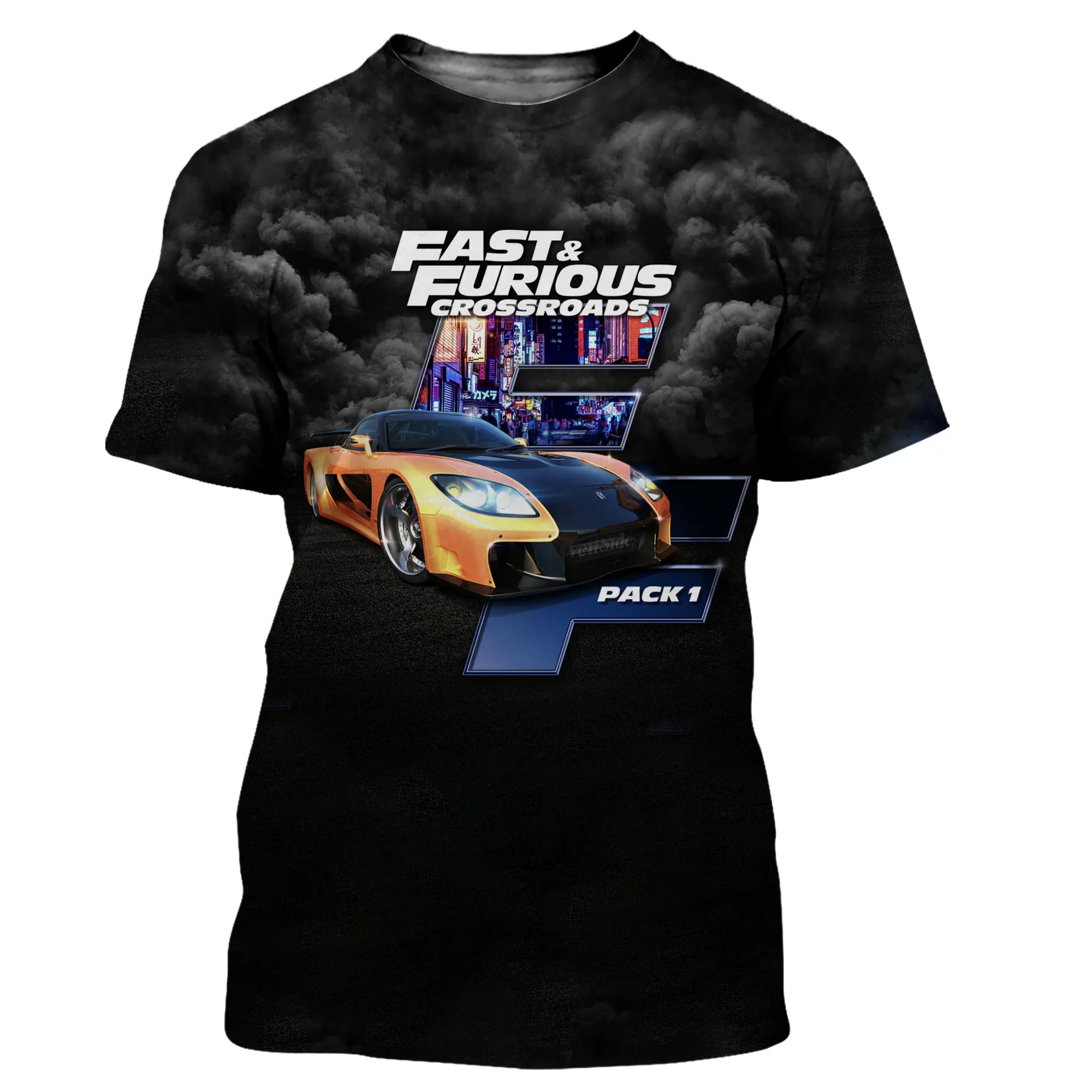 

2022 Fast and Furious Men Women New Fashion Cool 3D Printed T-shirt Casual Harajuku Style Tshirt Streetwear Tops Dropshipping