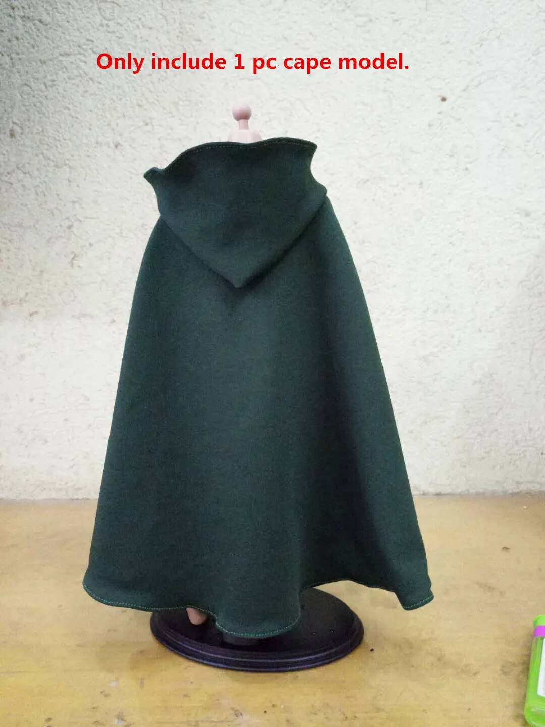 

G4-01 1/6th Green Handmade Cloak Hooded Cape Model for 12" HT Male Figure