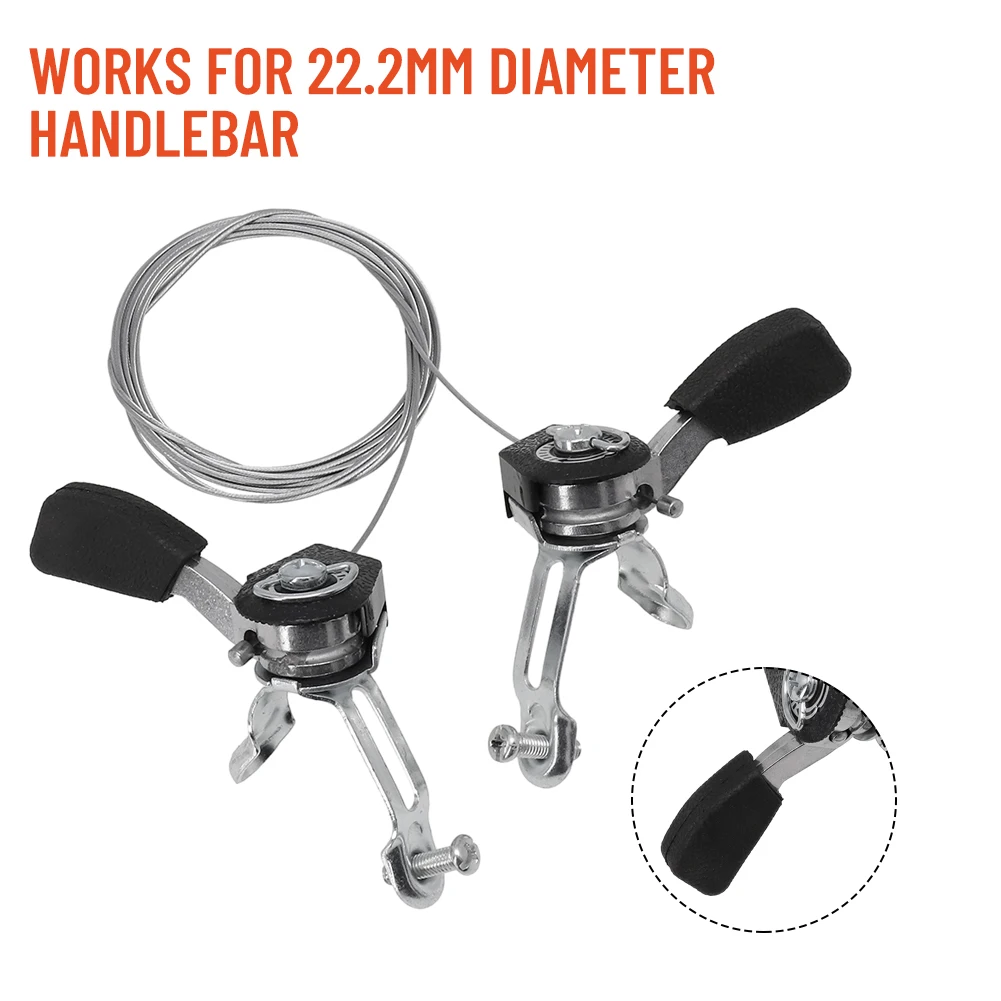 

1 Pair 3x6/3x7 Speeds MTB Bike Thumb Shifter Top Mount Shifters With Inner Cable Mountain Road Bikes Thumb Gear Shifter Lever