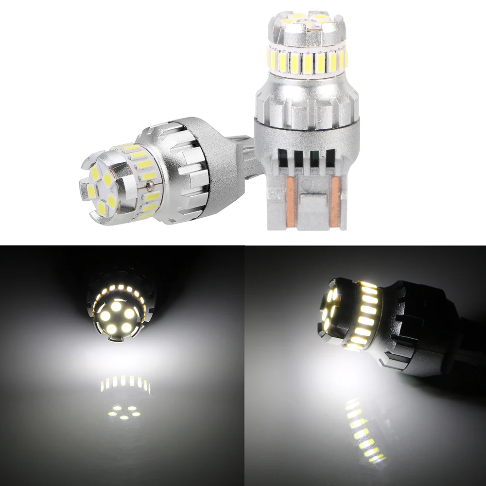 

Super Bright Universal 1156 7443 3157/3156 T15 LED Light DRL Car LED Bulbs 2pcs 3030 4014 SMD 6500K White Daytime Running Lights