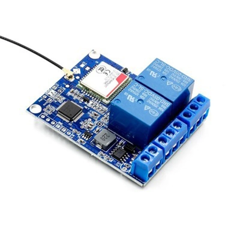 Фото 2-канальный релейный модуль Sim800c Stm32f103c8t6 для тепличного кислородного насоса №3