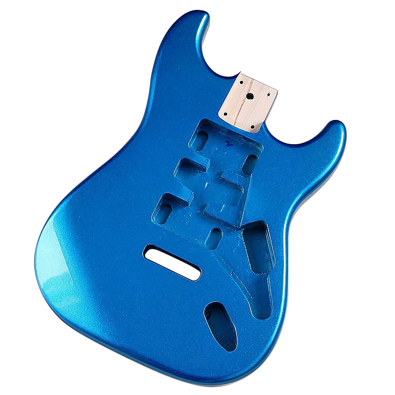 ST Electric Guitar Body Metallic Blue Poplar Wood Factory Made Guitar Accessories Good Guitar Barrel 5.6cm Pocket Width