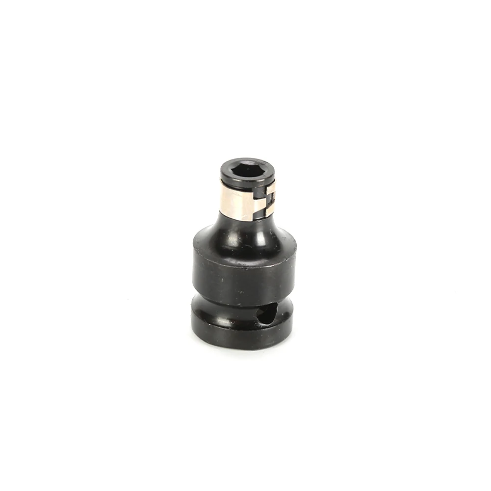 Steel Hex Socket Adapter 1/2 Inch Black/Silver Converter Tool For Impact Wrench Hex Drill Chuck Socket Adapter