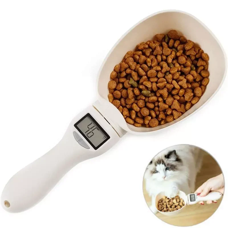 

2020JMTSpoon Scale Pet Food Electronic Measuring Tool Dog Cat Feeding Bowl Food Measuring Digital Display Spoon Scale Pet Feed S