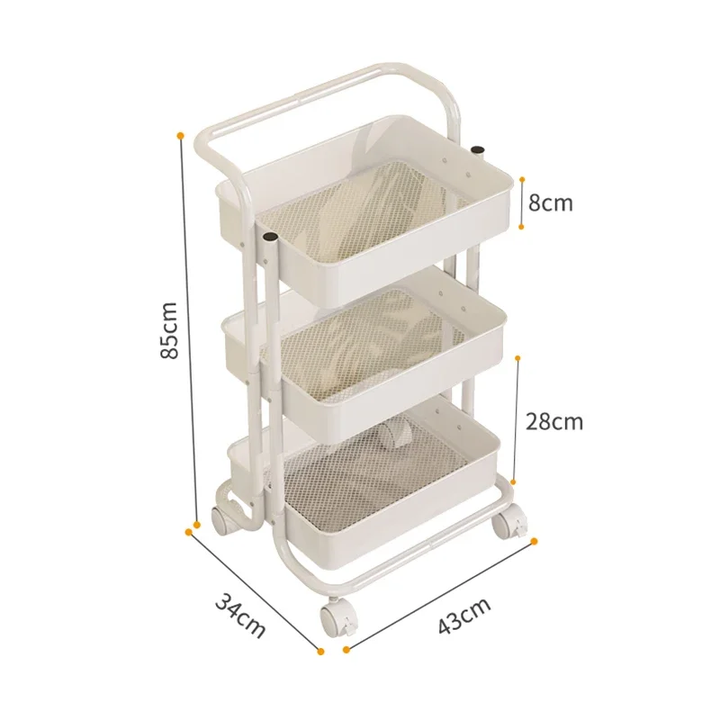 Тележка для хранения во французском стиле современная многофункциональная