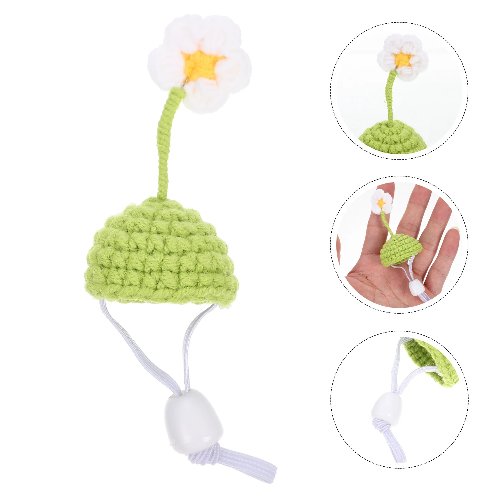 

Knits Clothing Hamster Knitted Hat Small Pet Guinea Adorable Squirrel Yarn Decorative Chinchilla Accessories