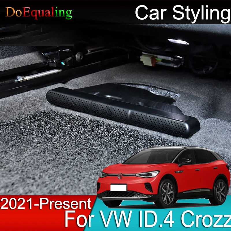 

For Volkswagen VW ID.4 ID 4 Crozz 2022 2021 Car Seat Under AC Air Vent Outlet Cover Protective Trim Styling Accessories