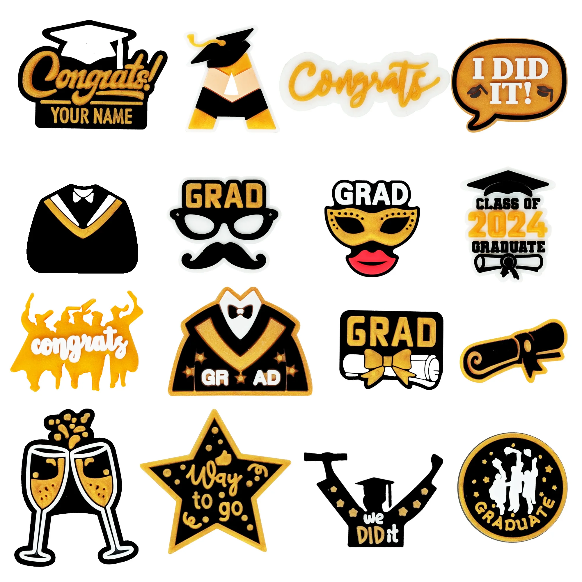 16 шт./набор украшения для обуви