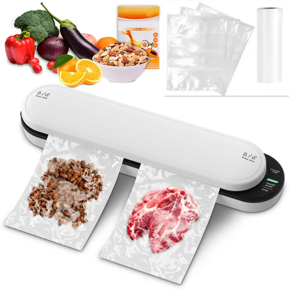 

Food Vacuum Sealer Machine with 15 Bags Vacuum Sealing System for Food Preservation Automatic Food Vacuum Sealer Machine with St