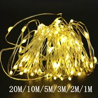 led fairy lights copper wire string 12510m holiday outdoor lamp garland for christmas decoration for home wedding party decor