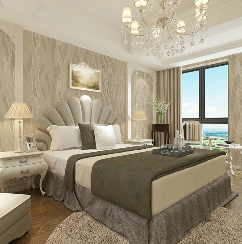 

3d stereo deerskin velvet TV background wall simple modern wallpaper living room decoration film and television wallpaper