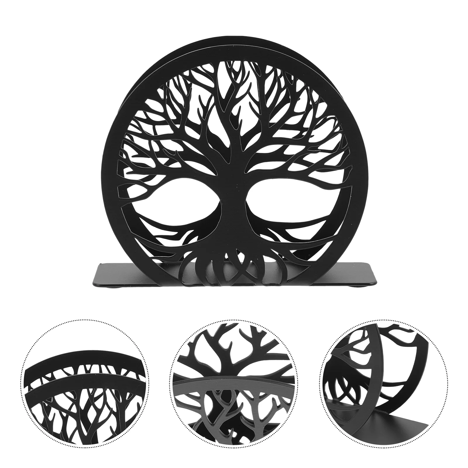 

Iron Paper Towel Holder Tabletop Napkin Tissue Dispenser Vintage Kitchen Decorative