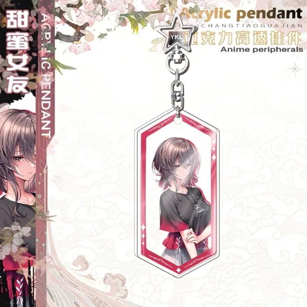 Фото Акриловый брелок-подвеска с персонажами аниме Sweet Girlfriend 3SAYUMI HONGO и Yanagi Shimi, украшение для сумки, аксессуар для косплея, игровой аксессуар №4